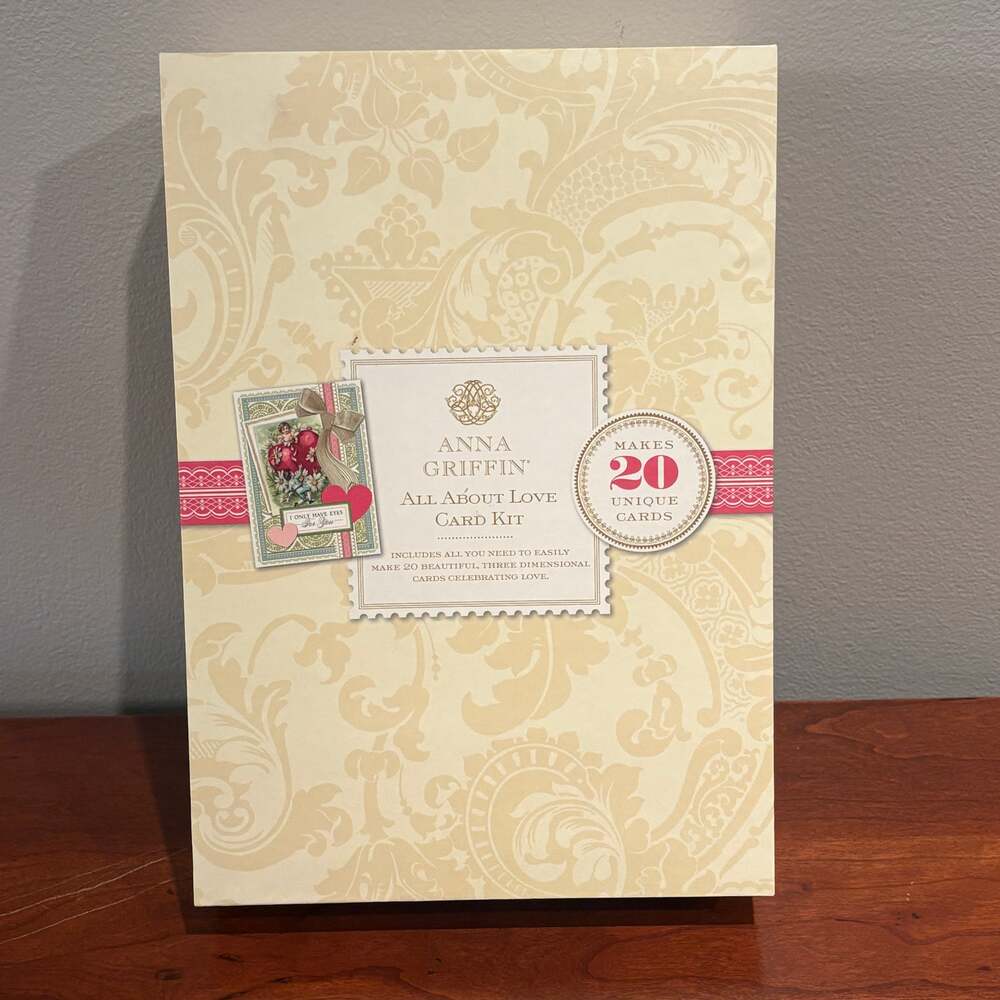 Anna Griffin All About Love Card Making Kit Partial Valentine Scrapbooking
